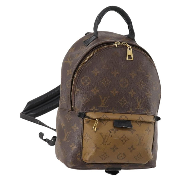LOUIS VUITTON Monogram Reverse Palm Springs PM Rugzak M43116 LV Auth bs33266