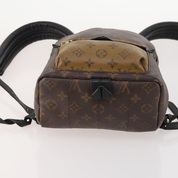 LOUIS VUITTON Monogram Reverse Palm Springs PM Rugzak M43116 LV Auth bs33266