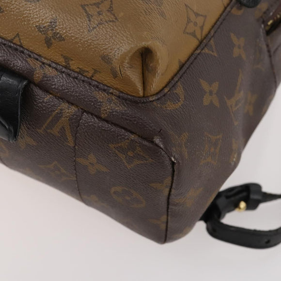 LOUIS VUITTON Monogram Reverse Palm Springs PM Rugzak M43116 LV Auth bs33266