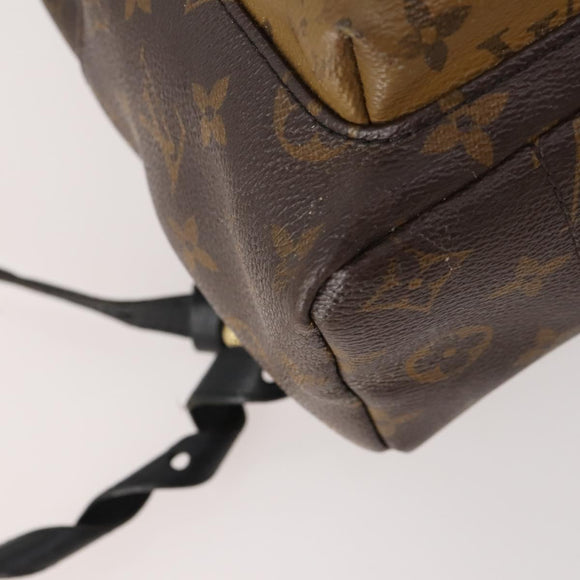 LOUIS VUITTON Monogram Reverse Palm Springs PM Rugzak M43116 LV Auth bs33266