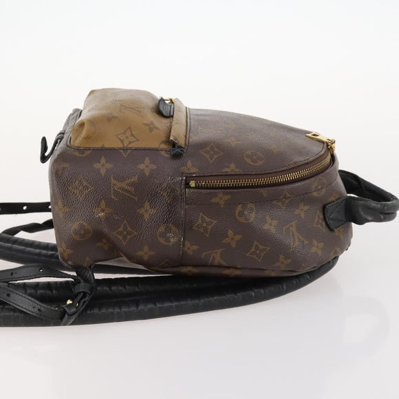 LOUIS VUITTON Monogram Reverse Palm Springs PM Rugzak M43116 LV Auth bs33266