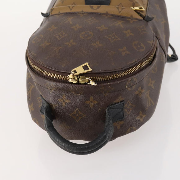 LOUIS VUITTON Monogram Reverse Palm Springs PM Rugzak M43116 LV Auth bs33266