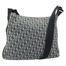 Christian Dior Trotter Canvas Shoulder Bag Navy Silver Auth bs33269-1