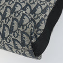 Christian Dior Trotter Canvas Shoulder Bag Navy Silver Auth bs33269-10