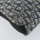 Christian Dior Trotter Canvas Shoulder Bag Navy Silver Auth bs33269-11