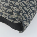 Christian Dior Trotter Canvas Shoulder Bag Navy Silver Auth bs33269-13