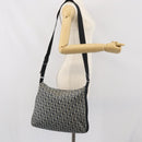Christian Dior Trotter Canvas Shoulder Bag Navy Silver Auth bs33269-22