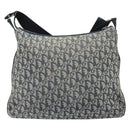 Christian Dior Trotter Canvas Shoulder Bag Navy Silver Auth bs33269-3