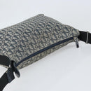 Christian Dior Trotter Canvas Shoulder Bag Navy Silver Auth bs33269-6