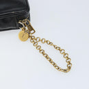 SAINT LAURENT Pouch Leather Black Gold Auth bs33270-12