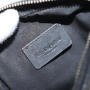 SAINT LAURENT Pouch Leather Black Gold Auth bs33270-13