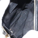 SAINT LAURENT Pouch Leather Black Gold Auth bs33270-14