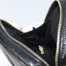 SAINT LAURENT Pouch Leather Black Gold Auth bs33270-16