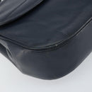Christian Dior Shoulder Bag Leather Navy Gold Auth bs33272-11