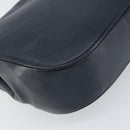 Christian Dior Shoulder Bag Leather Navy Gold Auth bs33272-13