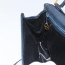 Christian Dior Shoulder Bag Leather Navy Gold Auth bs33272-19