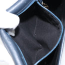 Christian Dior Shoulder Bag Leather Navy Gold Auth bs33272-21