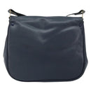 Christian Dior Shoulder Bag Leather Navy Gold Auth bs33272-3