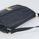Christian Dior Shoulder Bag Leather Navy Gold Auth bs33272-6