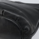 GUCCI Shoulder Bag Leather Black Gold Auth bs33277-10