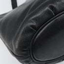 GUCCI Shoulder Bag Leather Black Gold Auth bs33277-13
