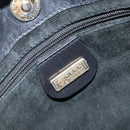 GUCCI Shoulder Bag Leather Black Gold Auth bs33277-14