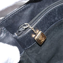 GUCCI Shoulder Bag Leather Black Gold Auth bs33277-20