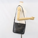 GUCCI Shoulder Bag Leather Black Gold Auth bs33277-24