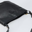 GUCCI Shoulder Bag Leather Black Gold Auth bs33277-6