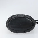 GUCCI Shoulder Bag Leather Black Gold Auth bs33277-9