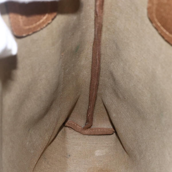 GUCCI GG Supreme Web Sherry Line Tote Bag PVC Beige Gold 40 02 003 Auth bs33280