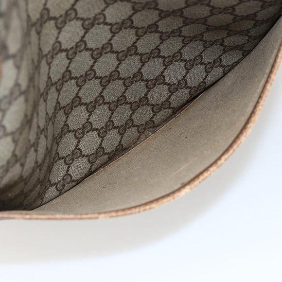 GUCCI GG Supreme Web Sherry Line Tote Bag PVC Beige Gold 40 02 003 Auth bs33280