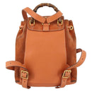 GUCCI Bamboo Backpack Suede Brown Gold 003 1956 0030 Auth bs33281-2