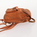 GUCCI Bamboo Backpack Suede Brown Gold 003 1956 0030 Auth bs33281-3