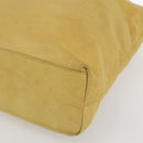 PRADA Hand Bag Nylon Yellow Silver Auth bs33282-9