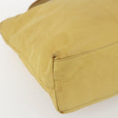PRADA Hand Bag Nylon Yellow Silver Auth bs33282-14