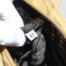 PRADA Hand Bag Nylon Yellow Silver Auth bs33282-12