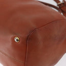 PRADA Hand Bag Leather 2way Orange Silver Auth bs33283-17