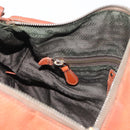 PRADA Hand Bag Leather 2way Orange Silver Auth bs33283-24