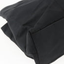 PRADA Shoulder Bag Nylon Black Silver Auth bs33284-13