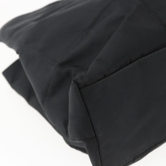 PRADA Shoulder Bag Nylon Black Silver Auth bs33284