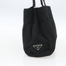 PRADA Shoulder Bag Nylon Black Silver Auth bs33284-4