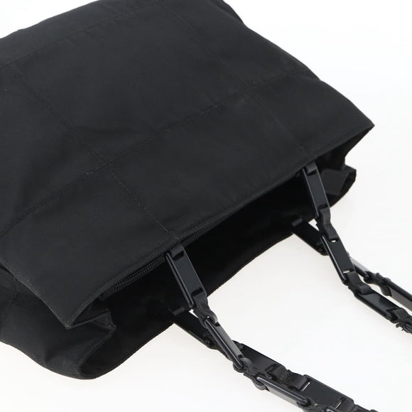 PRADA Shoulder Bag Nylon Black Silver Auth bs33284