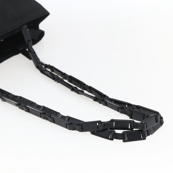 PRADA Shoulder Bag Nylon Black Silver Auth bs33284