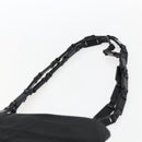 PRADA Shoulder Bag Nylon Black Silver Auth bs33284-8