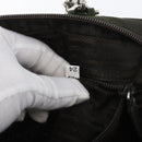 PRADA Hand Bag Nylon 2way Khaki Silver Auth bs33285-12