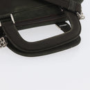 PRADA Hand Bag Nylon 2way Khaki Silver Auth bs33285-8