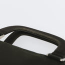 PRADA Hand Bag Nylon 2way Khaki Silver Auth bs33285-9