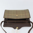 Burberrys Nova Check Shoulder Bag Canvas Beige Gold Auth bs33287-15