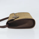 Burberrys Nova Check Shoulder Bag Canvas Beige Gold Auth bs33287-5